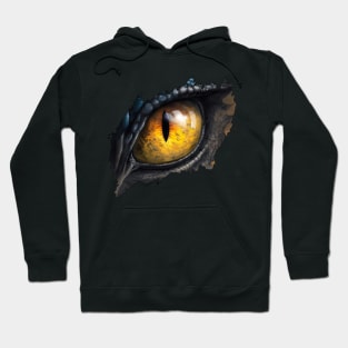 Fantasy Black Dragon Eye "The Golden Eye" Hoodie